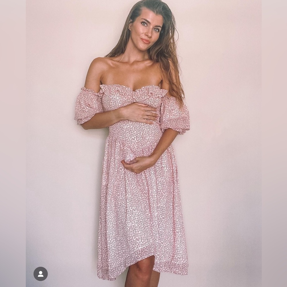 Lani The Label Monroe Off Shoulder Midi dress - Small